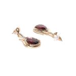 Buy Crunchy Fashion Golden Plated Peach & Coffie Colored Earring Combo - Purplle