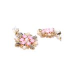 Buy Crunchy Fashion Multi Floret Dangling Earrings With Combo - Purplle