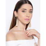 Buy Crunchy Fashion Multi Bohemian Beaded Tassel Earrings - Purplle