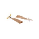 Buy Crunchy Fashion Multi Bohemian Beaded Tassel Earrings - Purplle