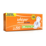 Buy Whisper Choice Ultra Wings Sanitary Pads Extra Large Size 20 pc Pack - Purplle