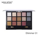 Buy Miss Rose 15 Color Matte Eyeshadow 7001-078NT 01 - Purplle