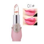 Buy Minfei Jelly Fruit Flower Waterproof Chrysanthemum Lipstick Temperature Change Color Moisturizer Lip Stick (Color #1) - Purplle