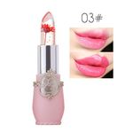 Buy Minfei Jelly Fruit Flower Waterproof Chrysanthemum Lipstick Temperature Change Color Moisturizer Lip Stick (Color #3) - Purplle