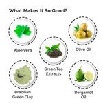 Buy Greenberry Organics Brazilian Rainforest Green Clay Mask (100 g) - Purplle