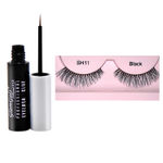 Buy GlamGals Stylish Eye Lashes with Glue Transparent (6.5 ml) COMBOGL-SH11 - Purplle