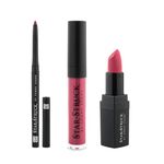 Buy Star Struck- Kiss Me Pink, 3Pc Lip Kit(Intense Matte Lip Color,Liquid Lip Color, Longwear Lip Liner) - Purplle