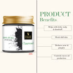 Buy Good Vibes Charcoal Powder | Anti-Acne, Anti-Dandruff, Cleansing | No Animal Testing (35 gm) - Purplle