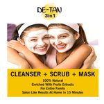 Buy Inatur De-Tan 3 In 1 Cleanser + Exfoliator + Mask (400 g) - Purplle