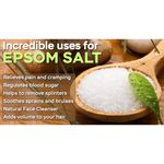 Buy NatureSack Pure Epsom Bath Salt Fine Grain Magnesium Sulfate Crystals (750 g) - Purplle