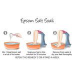 Buy NatureSack Pure Epsom Bath Salt Fine Grain Magnesium Sulfate Crystals (750 g) - Purplle