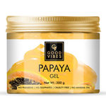Buy Good Vibes Papaya Gel | Nourishing Hydrating Antioxidants | With Orange | No Parabens No Sulphates No Mineral Oil No Animal Testing (300 g) - Purplle