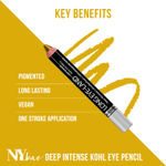 Buy Ny Bae Long Eye-Land | Deep Intense Kajal | Shimmer Finish | High Pigmentation | Enriched with Vitamin E And Castor Oil - Golden - Purplle