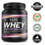 Buy INLIFE 100% Isolate Whey Protein Powder Supplement 27 grams protein per serving - 400 gm (Chocolate) - Purplle