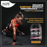 Buy INLIFE 100% Isolate Whey Protein Powder Supplement 27 grams protein per serving - 400 gm (Chocolate) - Purplle