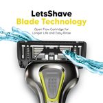 Buy LetsShave Pro 6 Advance Shaving Razor Blades for Men, Pack of 4 Blades Cartridge (4-Count) - Purplle