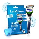 Buy LetsShave Shaving Razor Trial Pack (Green ) - Purplle