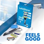 Buy LetsShave Shaving Razor Trial Pack (Green ) - Purplle