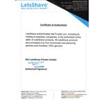 Buy LetsShave Pace 2 Shaving Kit - 1 Razor Handle + Pack of 5 Blades Cartridges + FREE Shaving Foam 200 g - Purplle