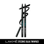 Buy Lakme Eyeconic Kajal Twin Pack (0.35 g + 0.35 g) - Purplle