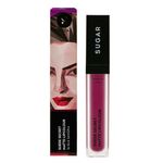 Buy SUGAR Cosmetics Suede Secret Matte Lipcolour 16 Silk Sangria (Magenta Purple) - Purplle