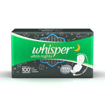 Buy Whisper Ultra Nights Sanitary Pads XXXL Wings 10 Pc Pack - Purplle