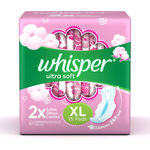 Buy Whisper Ultra Soft XL Sanitary Pads, 15 count - Purplle