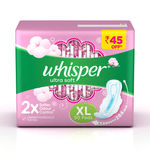 Buy Whisper Ultra Soft XL Sanitary Pads, 50 count - Purplle