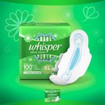 Buy Whisper Ultra Sanitary Pads Extra Large Wings 8 pc Pack - Purplle