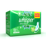 Buy Whisper Ultra Clean Sanitary Pads XL Wings 30 Pc Pack - Purplle