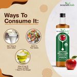 Buy Nourish Vitals USDA Organic Apple Cider VInegar - Raw, Unfiltered with Mother Vinegar (500 ml) - Purplle