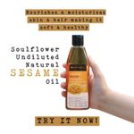 Buy Soulflower Coldpressed Sesame carrier Oil for healthy skin & bouncy hair, 100% Pure and Natural, Traditional Handmade 225ml - Purplle