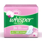 Buy Whisper Ultra Soft xl Sanitary Pads 15 count (284mm) - Purplle