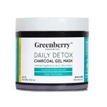Buy Greenberry Organics Daily Detox Charcoal Gel Mask & Detox Charcoal Face Wash Combo - Purplle
