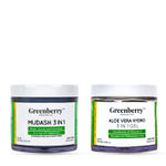 Buy Greenberry Organics Mud Ash 3 IN 1 Face Care & 3 IN 1 Aloe Vera Gel Combo - Purplle