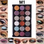 Buy Miss Rose 18 Color Glitter Eyeshadow Palette 7001-83 M1 - Purplle