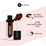 Buy SUGAR Cosmetics - Smudge Me Not - Liquid Lipstick - 42 Toast Roast (Deep Reddish Brown) - 4.5 ml - Ultra Matte Liquid Lipstick, Transferproof and Waterproof, Lasts Up to 12 hours - Purplle