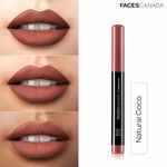 Buy Faces Canada Ultime Pro HD Intense Matte Lips + Primer 12 Natural Coco (1.4 g) - Purplle