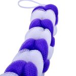Buy PANACHE Shower Sponge 9 Knots Rope, Purple & White - Purplle
