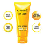 Buy Lakme Sun Expert Gel light Sunscreen, SPF 50 PA+++ | Broad spectrum UVA/B protection | Blue light protection | No White Cast | for all dry, oily, normal skin| Matte Finish | 50G - Purplle