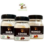 Buy NatureSack Raw Cocoa Shea and Mango Premium Butter Combo - Pack of 3 (300 g) - Purplle