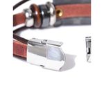 Buy Golden Peacock Unisex Brown & Gold-Toned Sagittarius Multistranded Bracelet - Purplle
