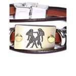 Buy Golden Peacock Unisex Brown Gemini Multistranded Bracelet - Purplle