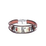 Buy Golden Peacock Unisex Brown & Gold-Toned Virgo Multistranded Bracelet - Purplle