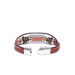 Buy Golden Peacock Unisex Brown & Gold-Toned Virgo Multistranded Bracelet - Purplle