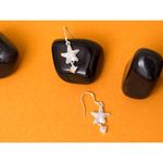 Buy Golden Peacock Star Shaped Silver-Plated Drop Earrings - Purplle