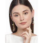 Buy Golden Peacock Gold-Plated Contemporary Drop Earrings - Purplle