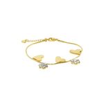 Buy Golden Peacock Gold-Toned Stainless Steel Gold-Plated Charm Bracelet - Purplle