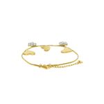 Buy Golden Peacock Gold-Toned Stainless Steel Gold-Plated Charm Bracelet - Purplle