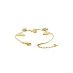 Buy Golden Peacock Gold-Toned Stainless Steel Gold-Plated Charm Bracelet - Purplle